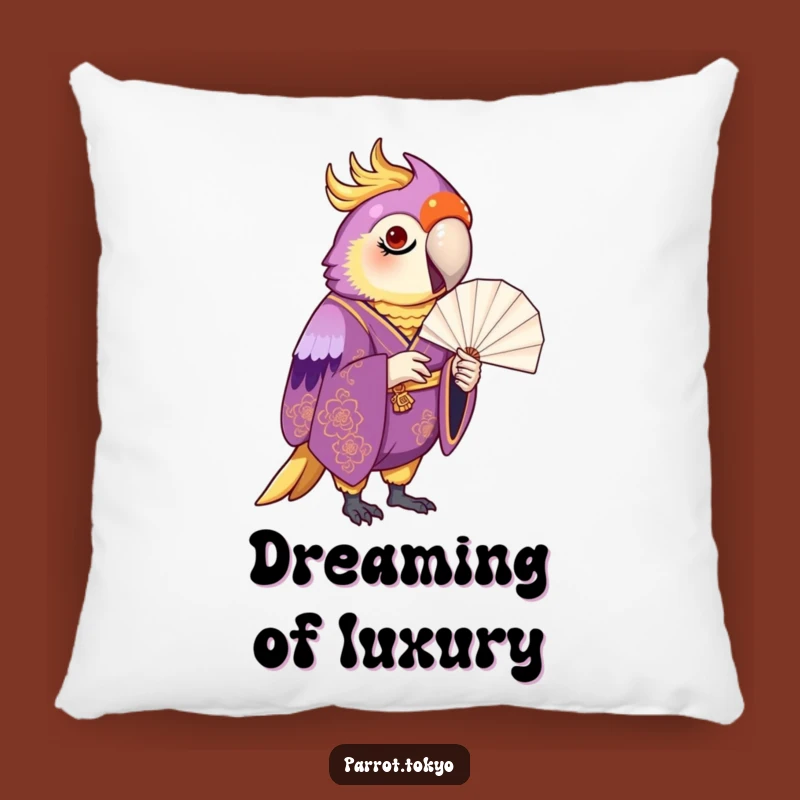 Funny Proud Parrot Kimono Pillow - Luxurious & Hilarious Comfort