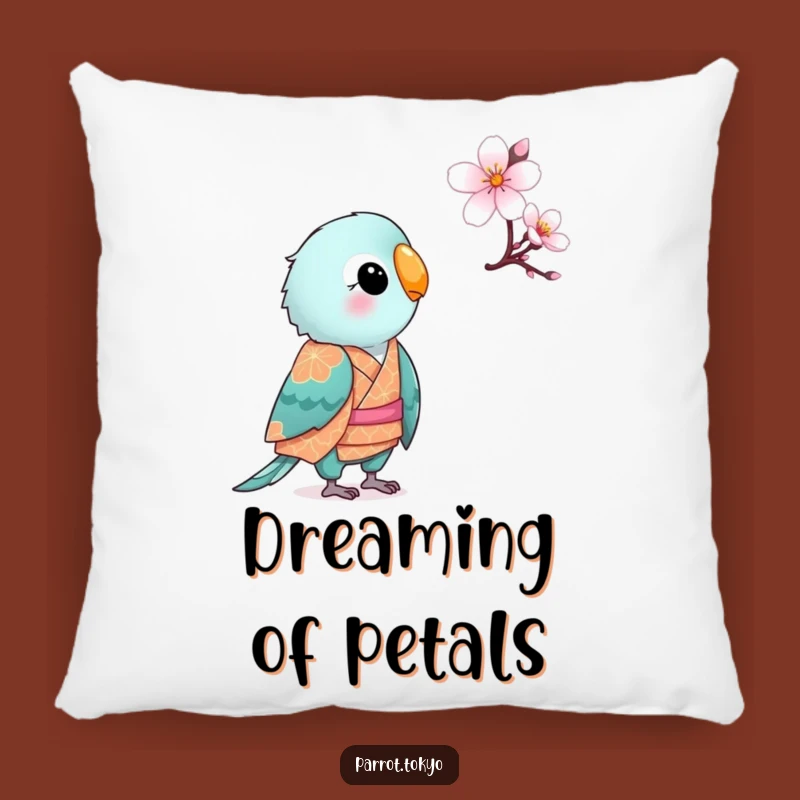 Funny Small Parrot Kimono Pillow - Cozy & Hilarious Accent