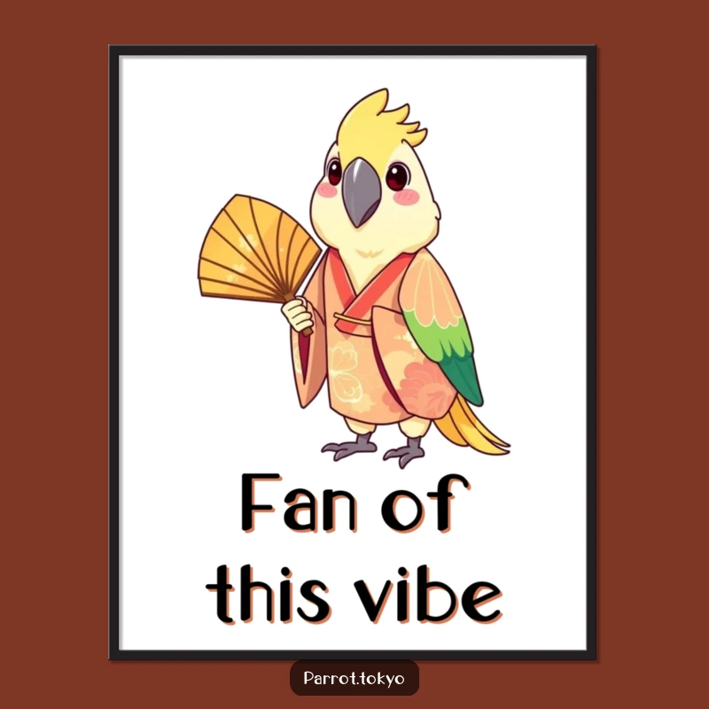 Funny Festive Parrot Kimono Digital Art - Cheerful Bird Download
