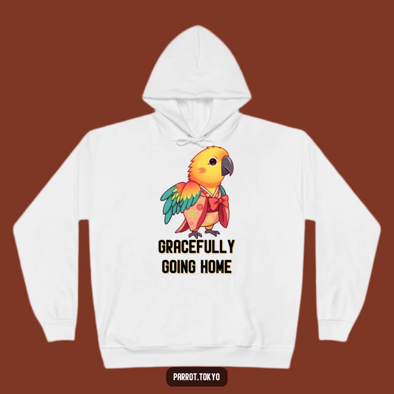 Funny Parrot Kimono Hoodie: Cozy Comfort with Vibrant Avian Style