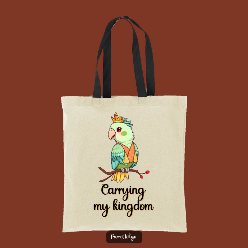 Funny Regal Kimono Parrot Tote - Elegant Bird Accessory